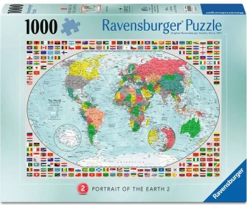 Puzzle Ravensburger 1000 dielikov Mapa sveta
