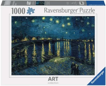 Puzzle Ravensburger 1000 dílků Art Collection: V. van Gogh - Hvězdná noc