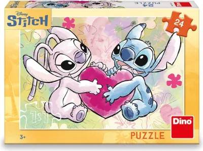 Puzzle pro děti Dino 24 dílků Stitch: Love story