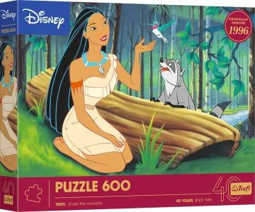 Puzzle Trefl 600 dílků Pocahontas (40. výročí Trefl)