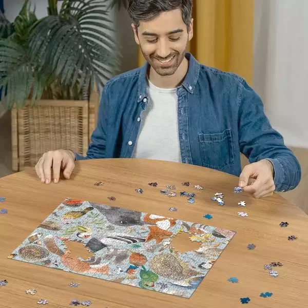 Puzzle Ravensburger 500 dielikov Záhradní návštevníci