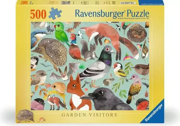 Puzzle Ravensburger 500 dielikov Záhradní návštevníci