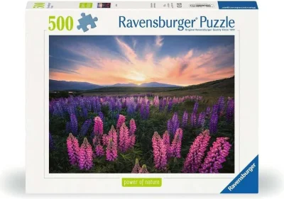 Puzzle Ravensburger 500 dílků Síla přírody: Vlčí boby