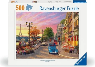 Puzzle Ravensburger 500 dílků Procházka v Paříži