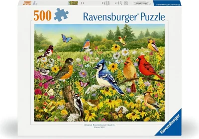 Puzzle Ravensburger 500 dílků Ptačí louka