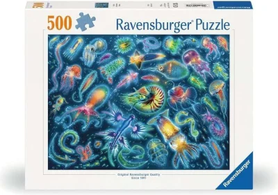 Puzzle Ravensburger 500 dielikov Farebné podmorské medúzy