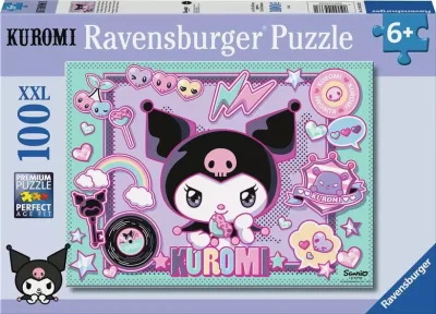 Puzzle pro děti Ravensburger 100 dílků XXL Kuromi