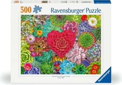 Puzzle Ravensburger 500 dielikov Láska sukulentov