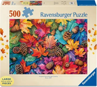 Puzzle Ravensburger 500 větších dílků Bohatství podzimu