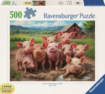 Puzzle Ravensburger 500 dílků Prasátka
