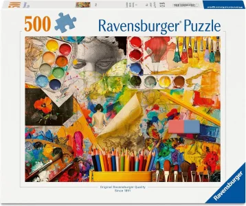 Puzzle Ravensburger 500 dielikov Umelecký ateliér