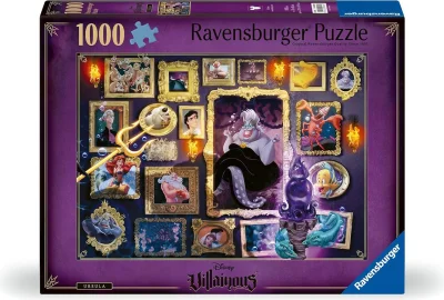 Puzzle Ravensburger 1000 dílků Padouchové: Ursula