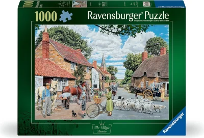 Puzzle Ravensburger 1000 dílků Vesnický podkovář