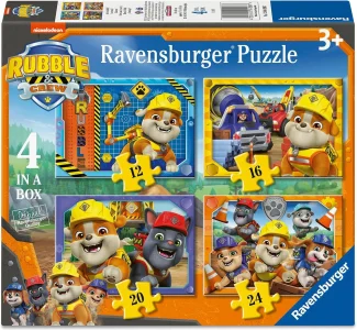 Puzzle pro děti Ravensburger sada 4v1 Rubble a jeho parta 12,16,20,24 dílků