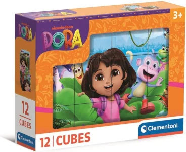 Obrázkové kocky Clementoni 12 kociek Dora Prieskumníčka