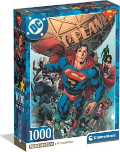 Puzzle Clementoni 1000 dielikov Superman: Ochranca Metropolis