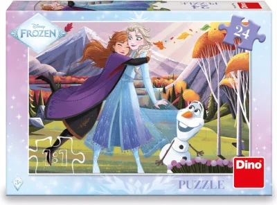 Puzzle pro děti Dino 24 dílků Ledové království: Objetí