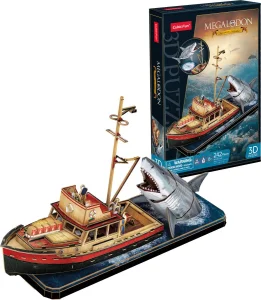3D puzzle CubicFun  Megalodon - Útok žraloka 242 dílků