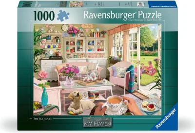 Puzzle Ravensburger 1000 dielikov My Haven č. 9 - Čajovňa