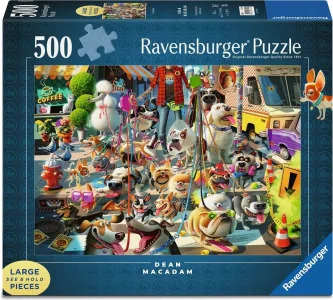 Puzzle Ravensburger 500 větších dílků Venčení psů
