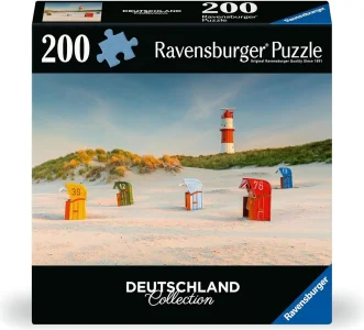 Puzzle Ravensburger 200 dílků Německo: Maják za dunou na Borkumu