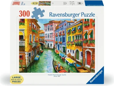 Puzzle Ravensburger 300 väčších dielikov Prechádzka na gondole