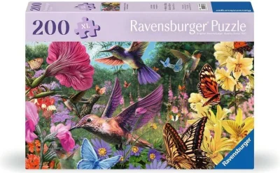Puzzle Ravensburger 200 dielikov XL Kolibríky a motýle