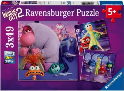 Puzzle pre deti Ravensburger 3x49 dielikov V hlave 2