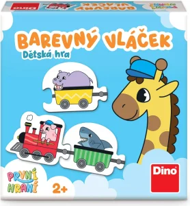 Puzzle - hra pro děti Dino  Pvní hraní: Barevný vláček