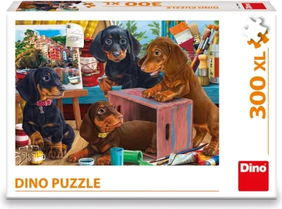 Puzzle Dino 300 XL dielikov Jazvečíky