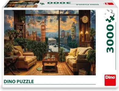 Puzzle Dino 3000 dielikov Maľovaný Londýn