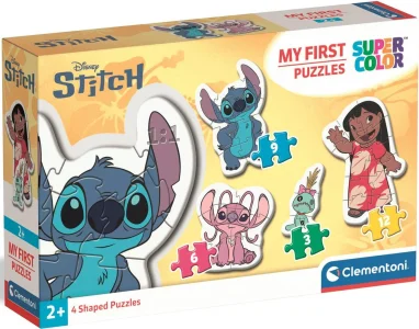 Moje první puzzle Clementoni sada 4v1 Stitch 3,6,9,12 dílků
