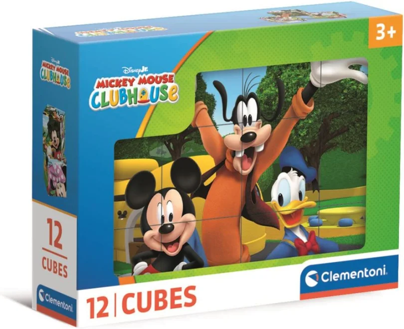 Obrázkové kocky Clementoni 12 kociek Mickey Mouse
