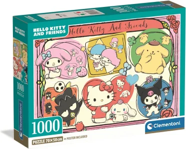 Puzzle Clementoni 1000 dielikov Hello Kitty a priatelia