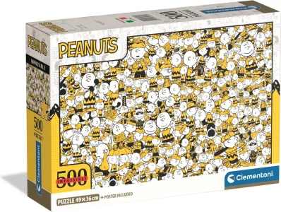 Puzzle Clementoni 500 dielikov Impossible: Peanuts