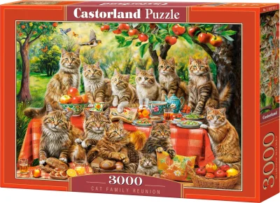 Puzzle Castorland 3000 dielikov Mačacie rodinné stretnutie