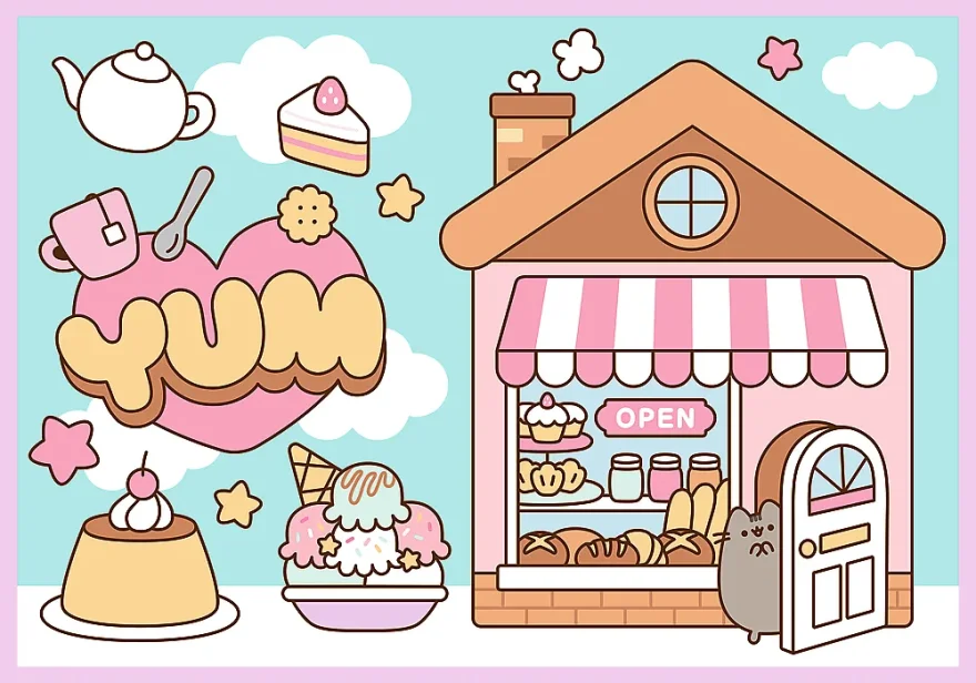 Puzzle Trefl 4x250 dielikov Pusheen 4v1