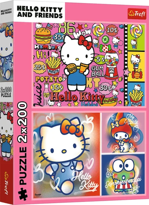 Puzzle Trefl 2x200 dielikov Hello Kitty 2v1