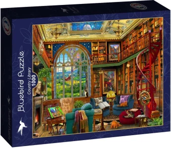 Puzzle BLUEBIRD 1000 dílků Domácí knihovna