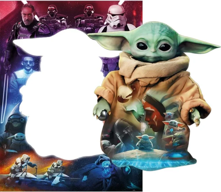 Puzzle Ravensburger 776 väčších dielikov Star Wars Mandalorian: Groguova cesta 2v1
