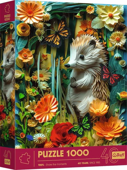 Puzzle Trefl 1000 dielikov Ježko (40. výročie Trefl)
