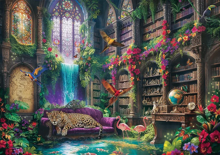 Puzzle Trefl 1000 dielikov Magická knižnica