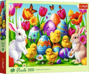 Puzzle Trefl 500 dílků Velikonoční louka