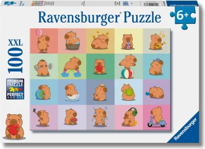 Puzzle pre deti Ravensburger 100 dielikov XXL Kapybara