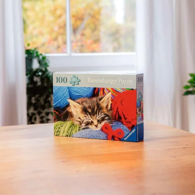 Puzzle Ravensburger 100 dielikov XL Mačiatko vo vlne