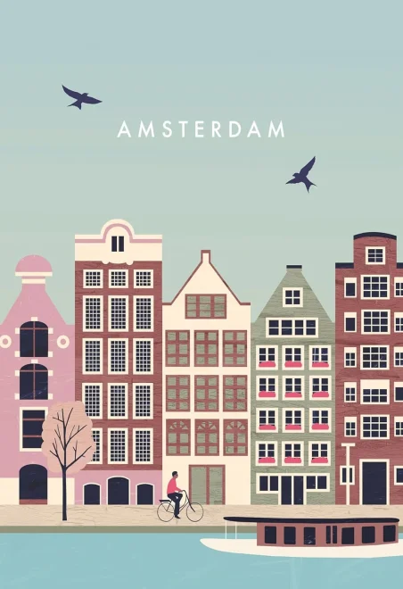 Puzzle Moment Ravensburger 99 dielikov Mestá: Amsterdam