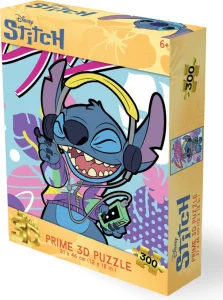 Puzzle s 3D efektom Prime 3D 300 dielikov Stitch: Retro Vibe