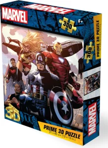 Puzzle s 3D efektom Prime 3D 300 dielikov Marvel Avengers