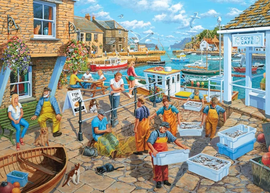 Puzzle Ravensburger 1000 dielikov Život rybárov