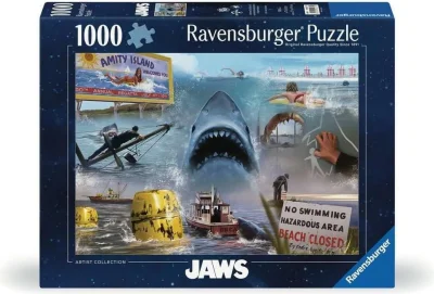Puzzle Ravensburger 1000 dielikov Artist Collection: Čeľuste
